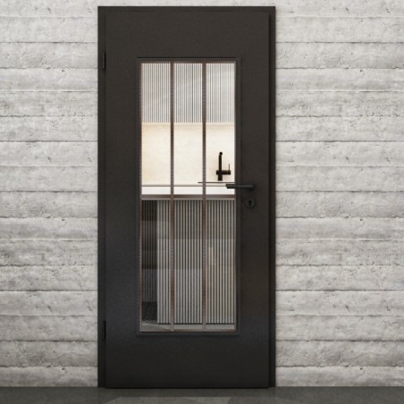 Lichtausschnitt Loft Rosteisen Genietet 12 Auf Klarglas