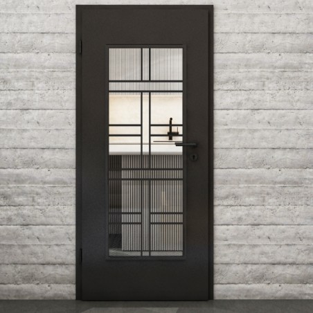 Lichtausschnitt Loft Schwarzlack 13 Auf Klarglas