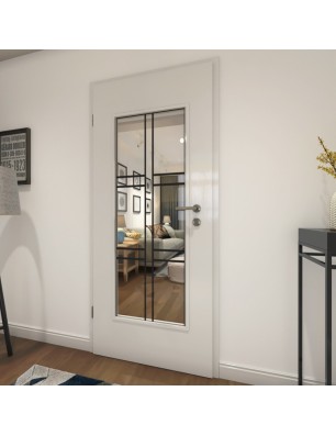 Lichtausschnitt Loft Schwarzlack 14 Auf Klarglas