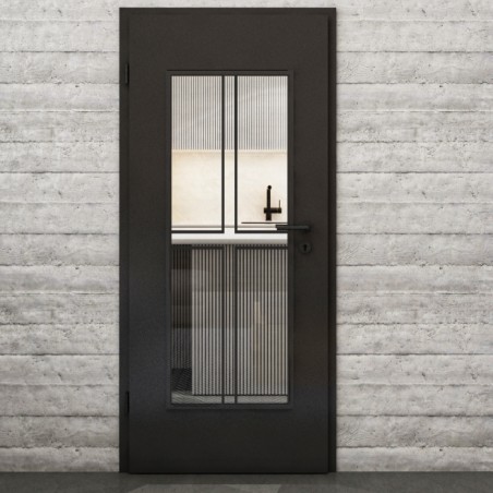 Lichtausschnitt Loft Schwarzlack 15 Auf Klarglas