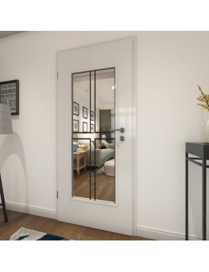 Lichtausschnitt Loft Schwarzlack 15 Auf Klarglas