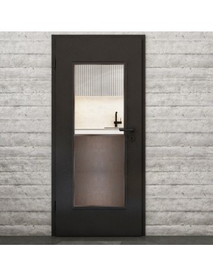 Lichtausschnitt Loft Rosteisen Genietet 16 Auf Klarglas