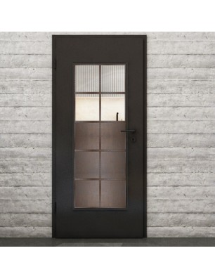 Lichtausschnitt Loft Rosteisen Genietet 17 Auf Klarglas