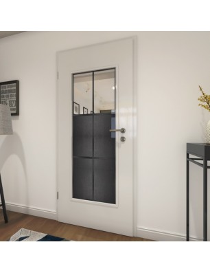 Lichtausschnitt Loft Schwarzeisen Genietet 19 Auf Klarglas