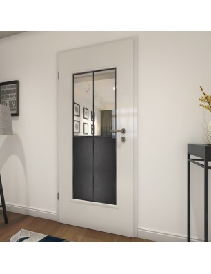 Lichtausschnitt Loft Schwarzeisen Genietet 20 Auf Klarglas