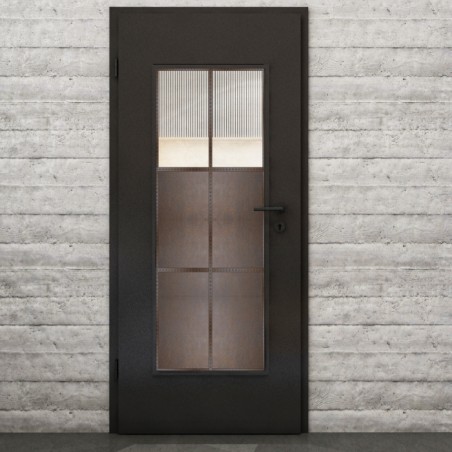 Lichtausschnitt Loft Rosteisen Genietet 19 Auf Klarglas