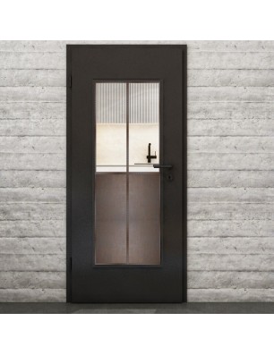 Lichtausschnitt Loft Rosteisen Genietet 20 Auf Klarglas