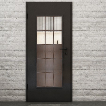 Lichtausschnitt Loft Rosteisen Genietet 21 Auf Klarglas