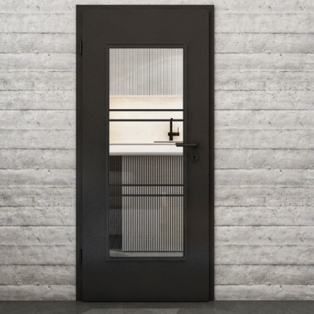 Lichtausschnitt Loft Schwarzlack 17 Auf Klarglas