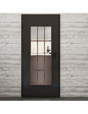 Lichtausschnitt Loft Rosteisen Genietet 22 Auf Klarglas