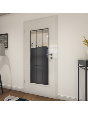 Lichtausschnitt Loft Schwarzeisen Genietet 23 Auf Klarglas