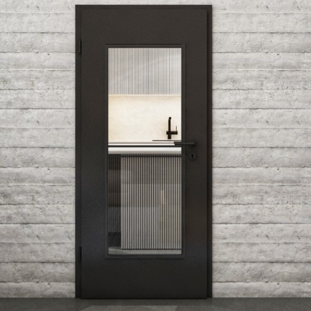 Lichtausschnitt Loft Schwarzlack 18 Auf Klarglas