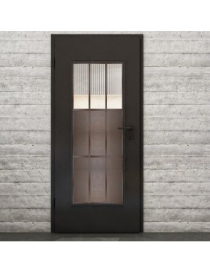 Lichtausschnitt Loft Rosteisen Genietet 23 Auf Klarglas