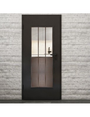 Lichtausschnitt Loft Rosteisen Genietet 24 Auf Klarglas