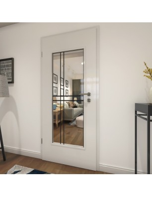 Lichtausschnitt Loft Schwarzlack 21 Auf Klarglas