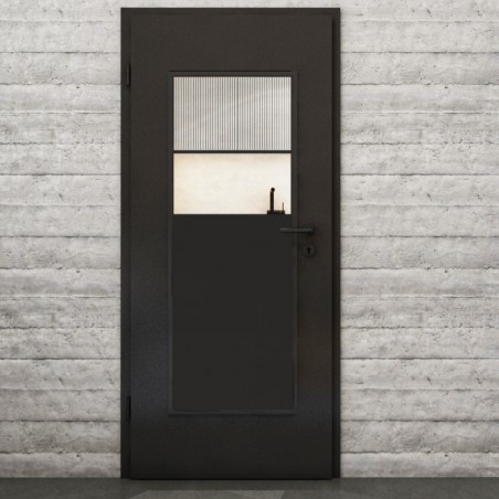 Lichtausschnitt Loft Schwarzlack 22 Auf Klarglas