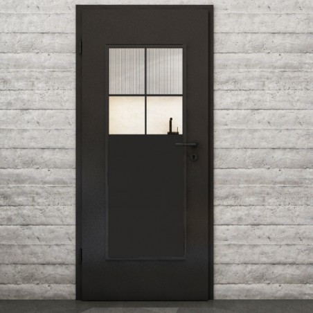 Lichtausschnitt Loft Schwarzlack 23 Auf Klarglas