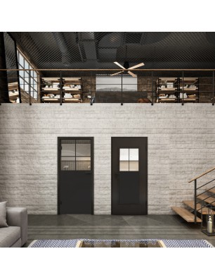 Lichtausschnitt Loft Schwarzlack 23 Auf Klarglas