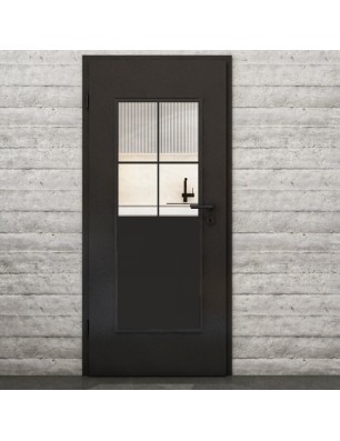 Lichtausschnitt Loft Schwarzlack 24 Auf Klarglas