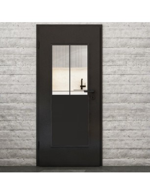 Lichtausschnitt Loft Schwarzlack 26 Auf Klarglas