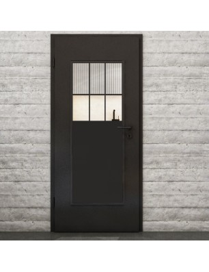 Lichtausschnitt Loft Schwarzlack 27 Auf Klarglas