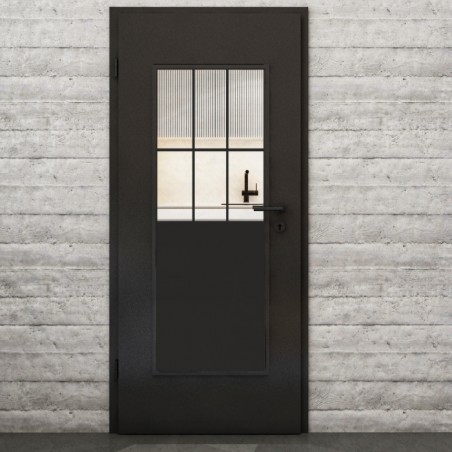 Lichtausschnitt Loft Schwarzlack 28 Auf Klarglas