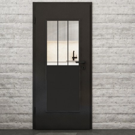 Lichtausschnitt Loft Schwarzlack 30 Auf Klarglas