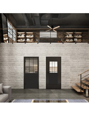 Lichtausschnitt Loft Schwarzlack 30 Auf Klarglas