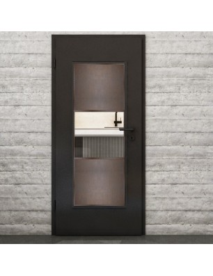 Lichtausschnitt Loft Rosteisen Genietet 27 Auf Klarglas