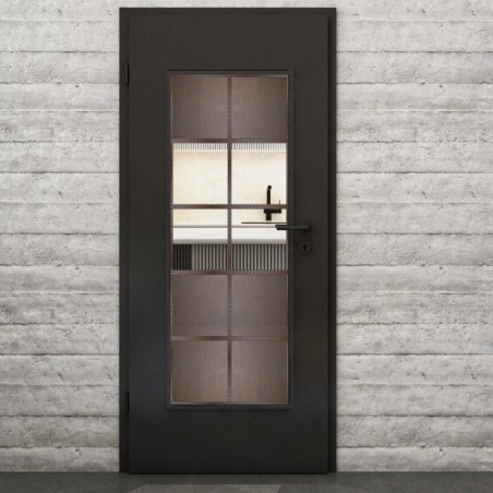 Lichtausschnitt Loft Rosteisen Genietet 28 Auf Klarglas