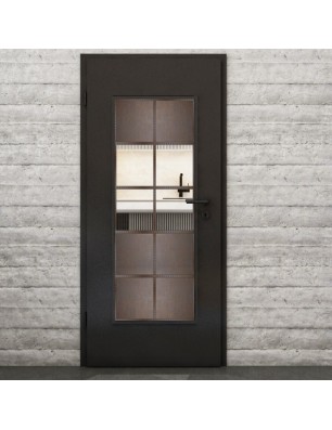 Lichtausschnitt Loft Rosteisen Genietet 28 Auf Klarglas