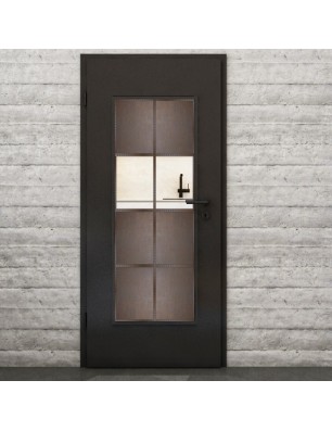 Lichtausschnitt Loft Rosteisen Genietet 29 Auf Klarglas