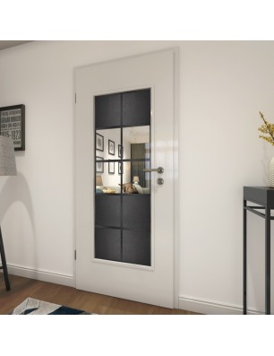 Lichtausschnitt Loft Schwarzeisen Genietet 28 Auf Klarglas