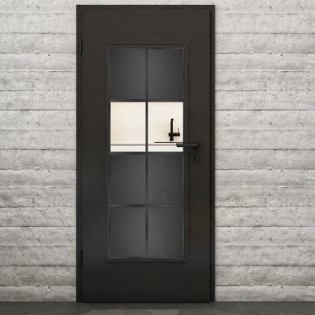 Lichtausschnitt Loft Schwarzeisen Genietet 29 Auf Klarglas