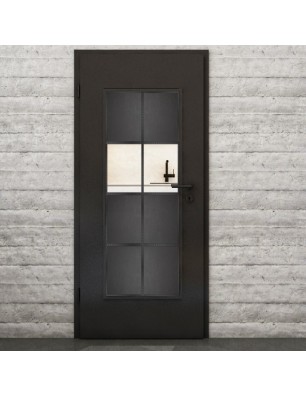 Lichtausschnitt Loft Schwarzeisen Genietet 29 Auf Klarglas