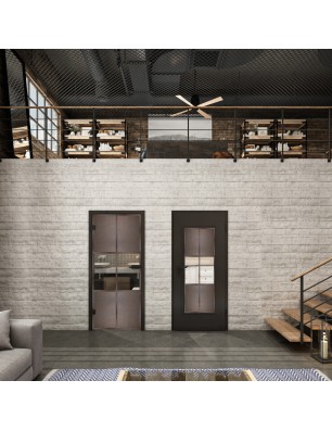 Lichtausschnitt Loft Rosteisen Genietet 30 Auf Klarglas