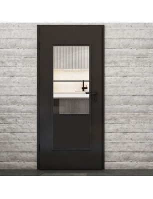 Lichtausschnitt Loft Schwarzlack 33 Auf Klarglas