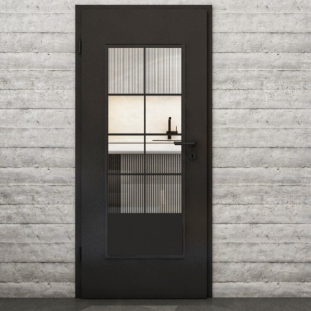 Lichtausschnitt Loft Schwarzlack 34 Auf Klarglas