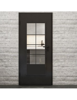 Lichtausschnitt Loft Schwarzlack 34 Auf Klarglas