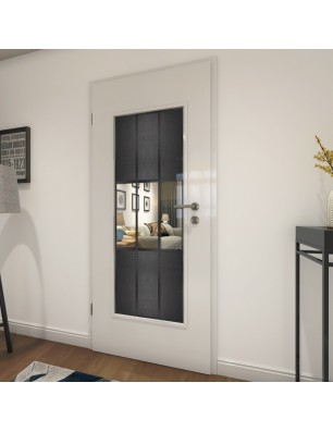 Lichtausschnitt Loft Schwarzeisen Genietet 33 Auf Klarglas