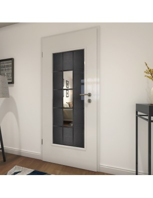 Lichtausschnitt Loft Schwarzeisen Genietet 34 Auf Klarglas