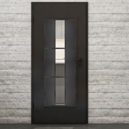 Lichtausschnitt Loft Schwarzeisen Genietet 36 Auf Klarglas