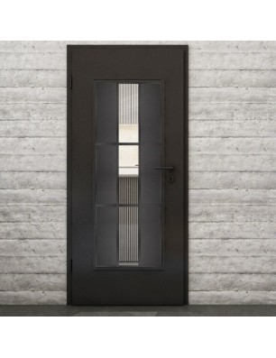 Lichtausschnitt Loft Schwarzeisen Genietet 36 Auf Klarglas