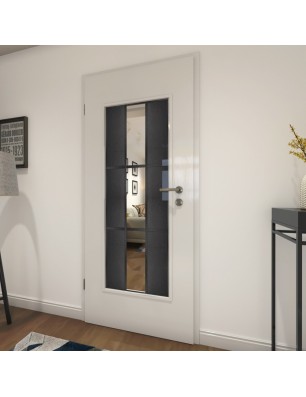 Lichtausschnitt Loft Schwarzeisen Genietet 36 Auf Klarglas