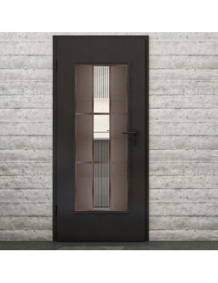 Lichtausschnitt Loft Rosteisen Genietet 36 Auf Klarglas