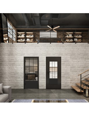 Lichtausschnitt Loft Schwarzlack 38 Auf Klarglas