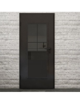 Lichtausschnitt Loft Schwarzlack 36 Auf Grauglas