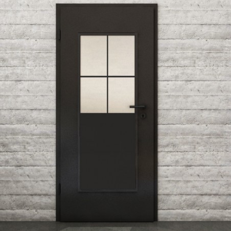 Lichtausschnitt Loft Schwarzlack 24 Blickdicht