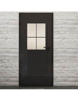 Lichtausschnitt Loft Schwarzlack 24 Blickdicht