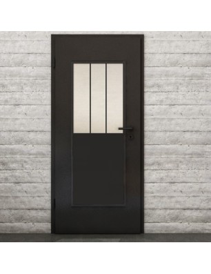 Lichtausschnitt Loft Schwarzlack 30 Blickdicht